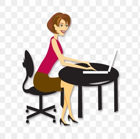Illustration of a developer at a laptop